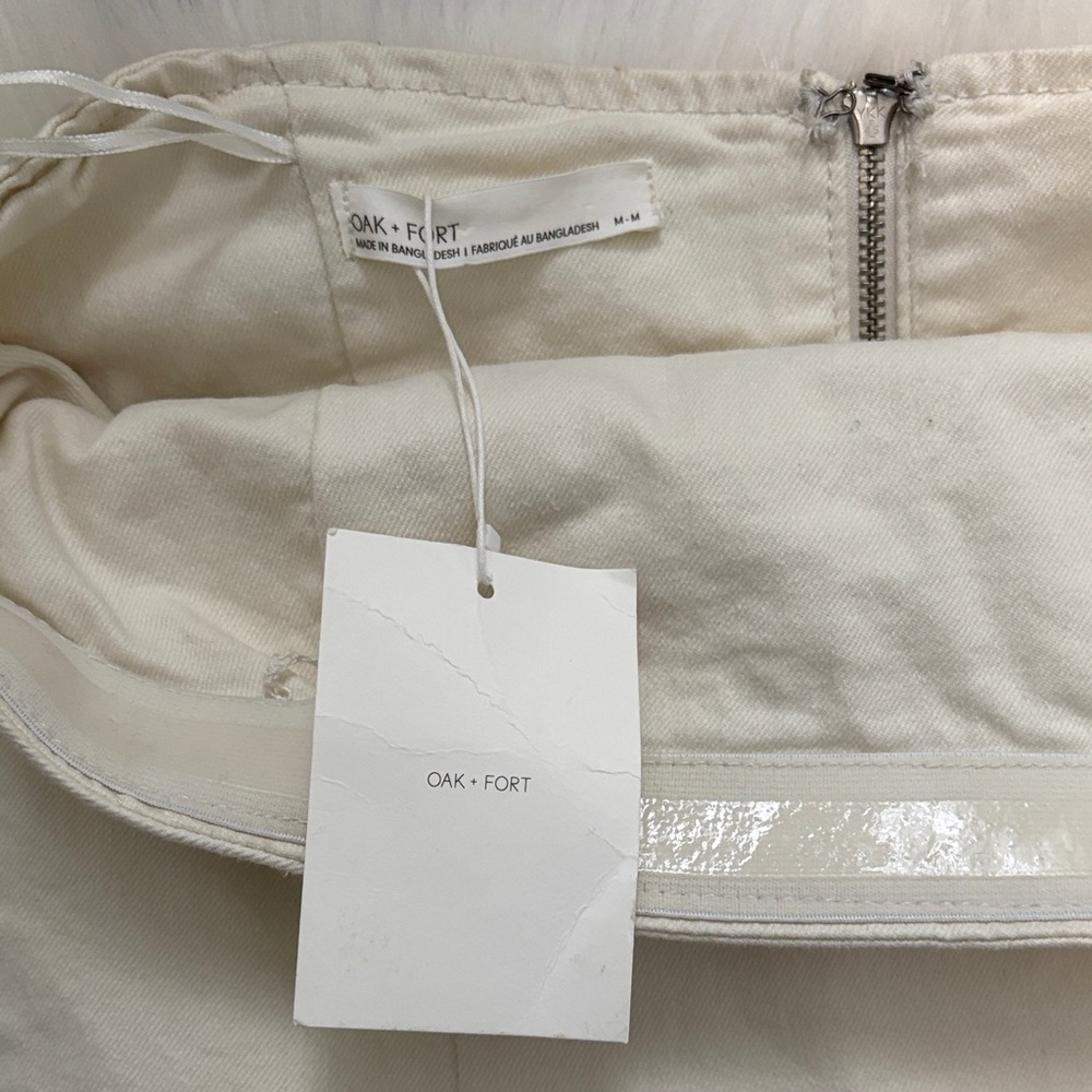 OAK + FORT Strapless Cream Dress - Picture 6 of 16